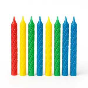 Glitter Spiral Birthday Candles - Multi-Color Set