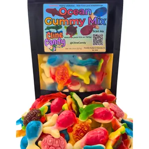 Ocean Mix Gummy Candy - Sharks Turtles Whales - European Import Bulk Candy 1/2lb & 1lb