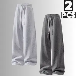 Effortless Relaxed Fit Sweatpants Set - Versatile Urban Loungewear & Active Style