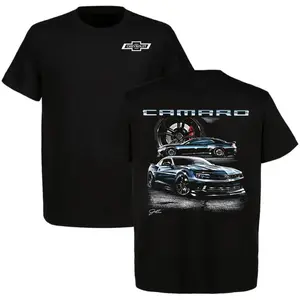Chevy Camaro Graphic T-Shirt, Camaro Muscle Car Shirt for Men, Double Sided Performance Car Tee, American Sports Car Streetwear, Car Lover Gift Top