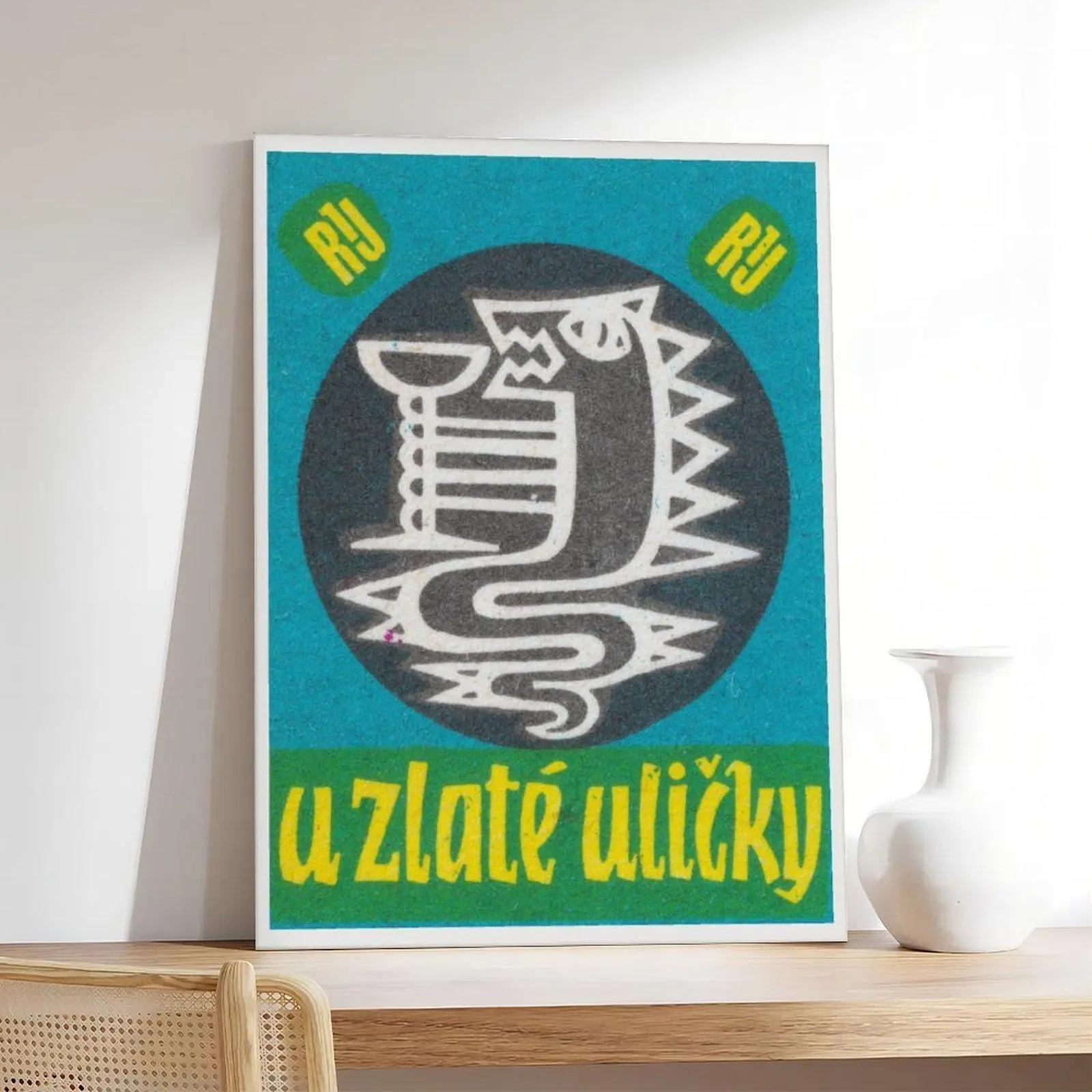 Dragon Goblet Themed Artistic Decorative Wall Print - Vintage, Logo, Graffiti, Comic, Retro Designs for Children's Room, Home Decor Posters & Canvas Art Gifts