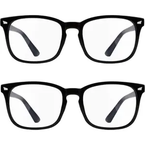 2 PCS Blue Light Glasses for Woman Blue Light Glasses Men Bluelight Blocking Glasses Eyeglasses For Reading Gaming