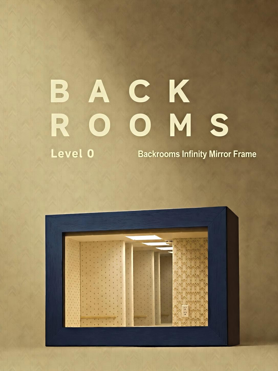 Backrooms Level 0 Infinity Mirror Frame - Liminal Space Shadow Box, Home Decorative Mirror, Modern Minimalist Room Accessories Wall Decor Backrooms Level 0 Infinity Mirror Frame - Liminal Space Shadow Box, Home Decorative Mirror, Modern Minimalist Room Accessories Wall Decor