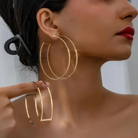 Simple Open Cuff Hoop Earrings, Fashionable Earrings for Women, Trendy Versatile & Exquisite Jewelry for Birthday Gift, Casual Trendy Jewelry, Fashion Ear Accessories