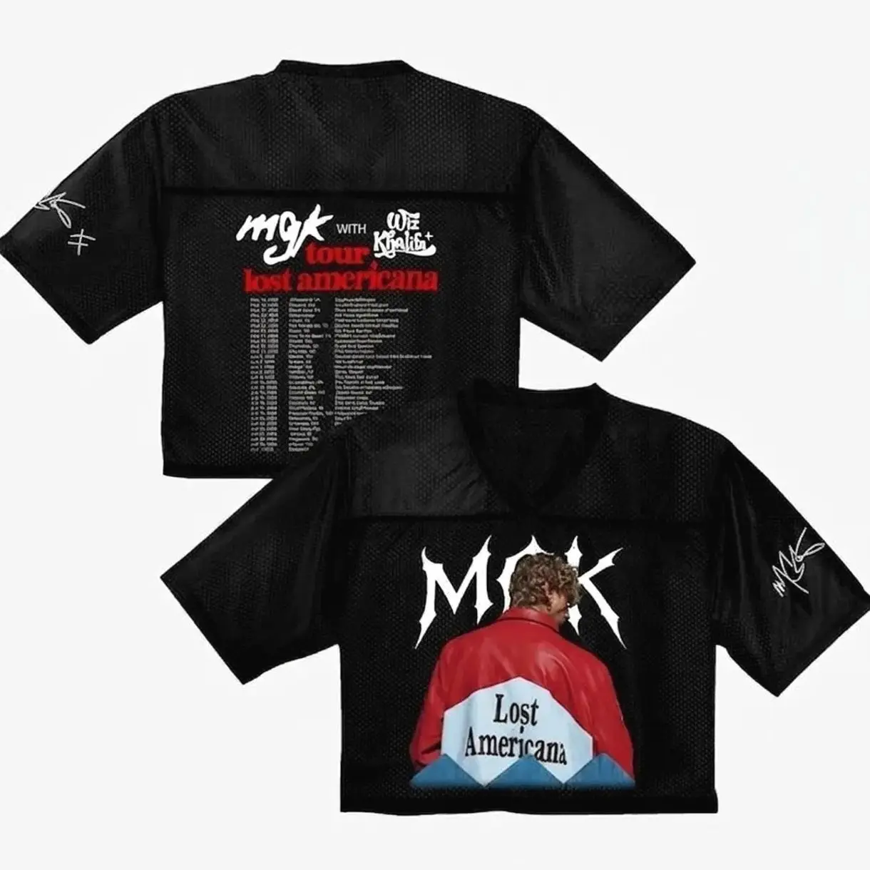 MGK Lost Americana Tour 2026 Crop top, Shirt, Mgk Jersey, Mgk croptop baseball Jersey