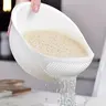 Rice Washing Drain Basket, 1 Count Rice Washing Sieve, Rice Strainer, Household Kitchen Gadgets for Home Use, Kitchen Accessories, Utensils