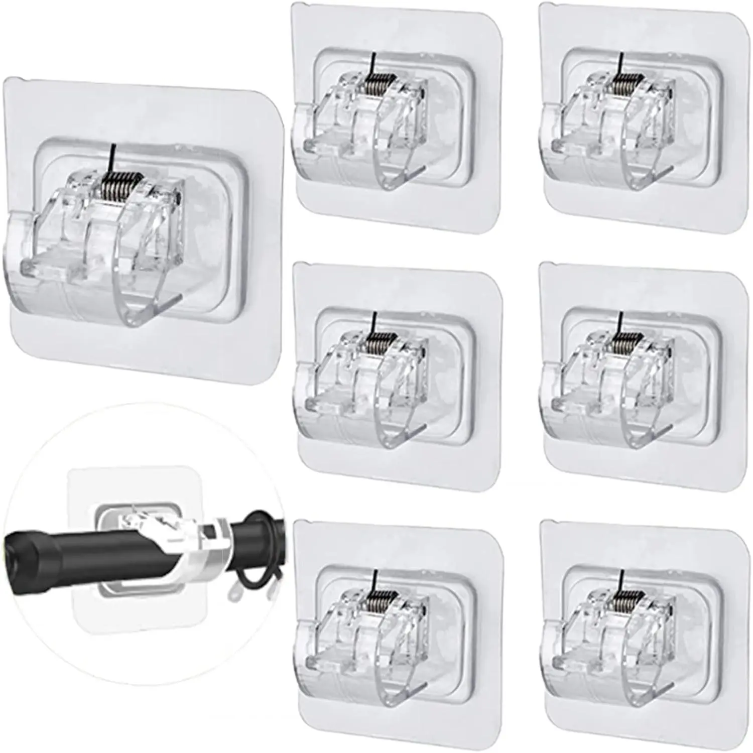 6 Pack Vinyl Siding Hooks Hanger - Heavy Duty Stainless Steel Siding Clips for Hanging Wreaths, Decor, Patio, No-Hole Needed for Horizontal Vinyl Siding, Outdoor Home Decoration