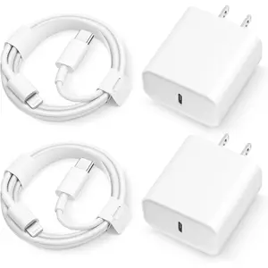 iPhone 14 13 12 11 Super Fast Charger [2Pack]  20W Rapid USB C Wall Charger Block with 6FT Fast Charging Cable Compatible with iPhone 14 Pro Max/Pro/Plus/Mini/iPad