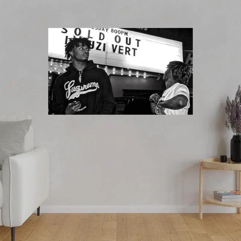 Playboi Rapper Carti Flag Nylon Music Tapestry - 40in*60in, HD Printing, Brass Grommets, Ideal for Indoor/Outdoor Home Decor