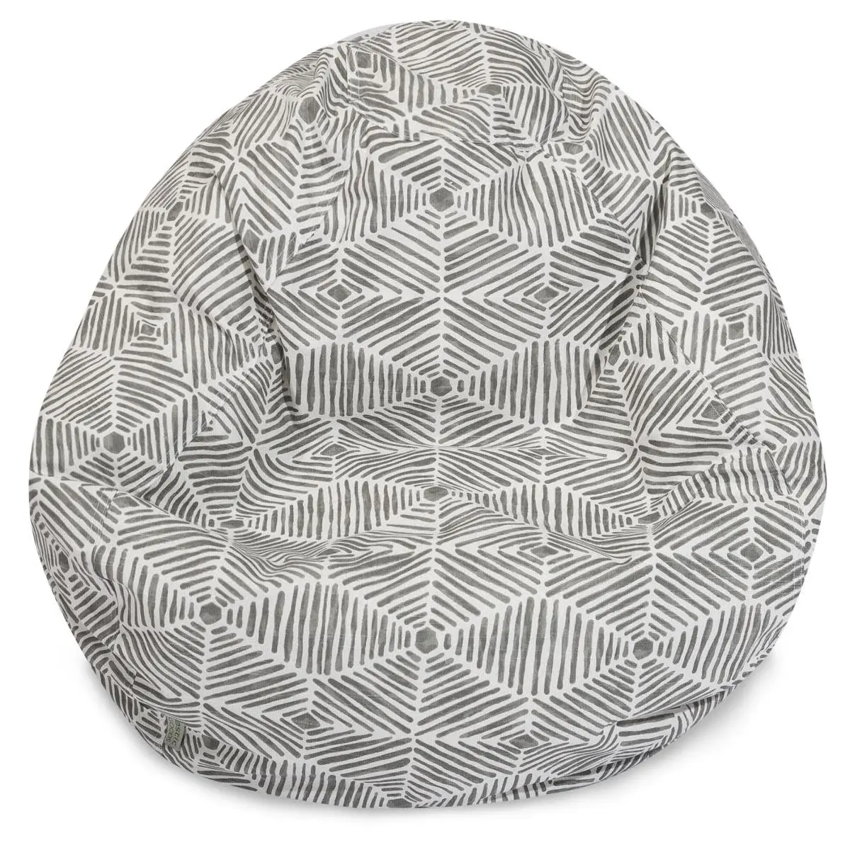 Majestic Home Charlie Small Bean Bag - 8 lbs Pre-Filled Modern Single Kid Friendly Seat, 100-cotton Zippered Slipcover, Eco-Friendly Indoor Furniture, 28x28x22 in, Spot Cleanable, Easy Care with Mild Detergent