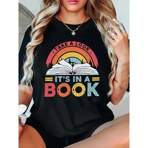 Take A Look It's In Book T Shirt Bookish Merch Reading Literature Lover Librarian