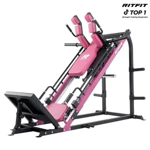 RITFIT GAZELLE 3-in-1 Leg Press Hacks Squat Machine - Adjustable Home Workout Equipment, Glutes Trainer Machine for Glute Workout, Multifunctional Strength Training System (Pink/Black/Orange),summerwins