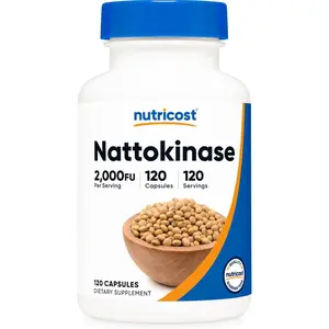 Nutricost Nattokinase 2,000FU, 120 Capsules - Gluten Free, Non-GMO, Vegetarian Friendly