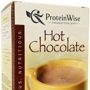 ProteinWise High Protein Hot Chocolate, Classic, Low Carb, Low Sugar, Trans Fat Free, Cholesterol Free, 7 Servings