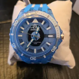 Invicta Subaqua Men's Watch 44mm Blue Silicone Strap Water Resistant 100M Dive Watch