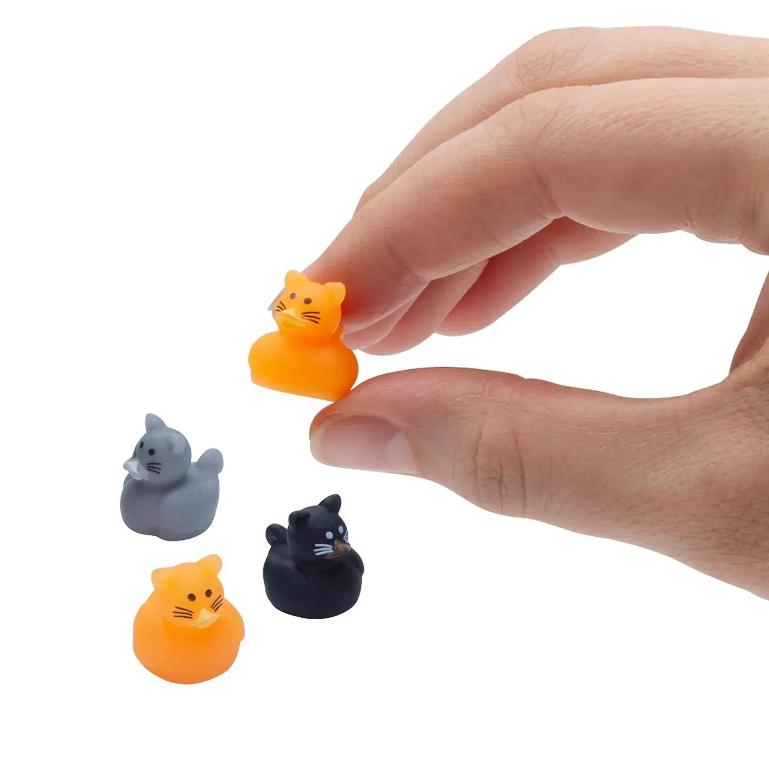 1/2" Micro Adorable Cat Rubber Ducks - 24 Pc. 1/2" Micro Adorable Cat Rubber Ducks - 24 Pc.