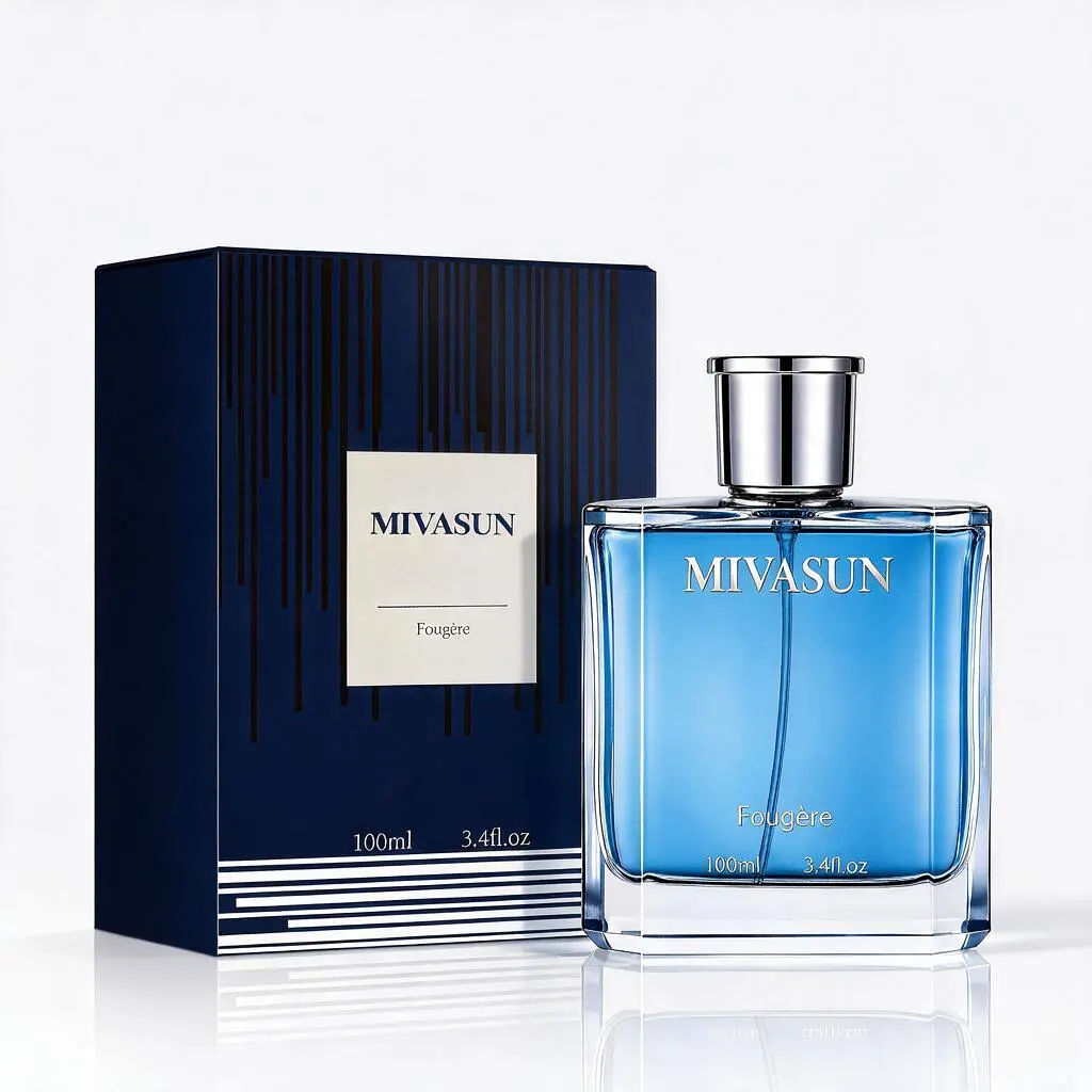 MIVASUN Midnight Marine Unisex Eau De Parfum (100ml Bottle) - Citrus Aromatic Marine Woody Arabic Inspired Scent, Ocean Fresh, Bergamot, Lemon, Coconut, Amber, Long Lasting Signature Scent, Luxury Premium, Ideal for Pulse Points, Men's Fragrance Gift
