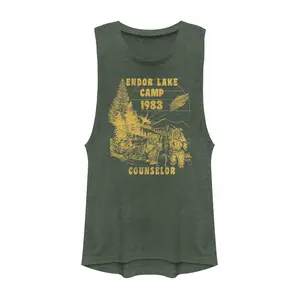 Junior's Star Wars Endor Lake Ewok Counselor Festival Muscle Tee