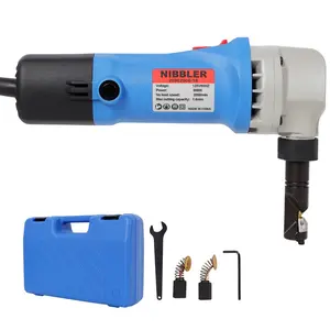 【16 Gauge Precision】Electric Sheet Metal Nibbler | 360° Rotatable Metal Cutting Tool for Steel/Aluminum | Heavy-Duty Electric Cutter with Smooth Edge Finish, Ideal for DIY & Professional Use