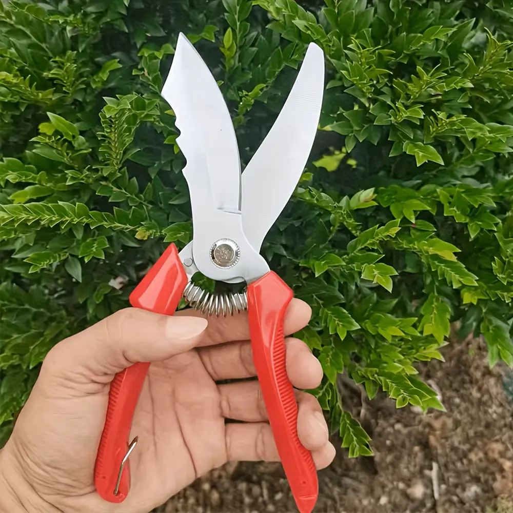 2-Piece Premium Stainless Steel Garden Pruning Shears - Sharp Blades, Ergonomic Non-Slip Handles, for Yard Pruning, Household Tasks