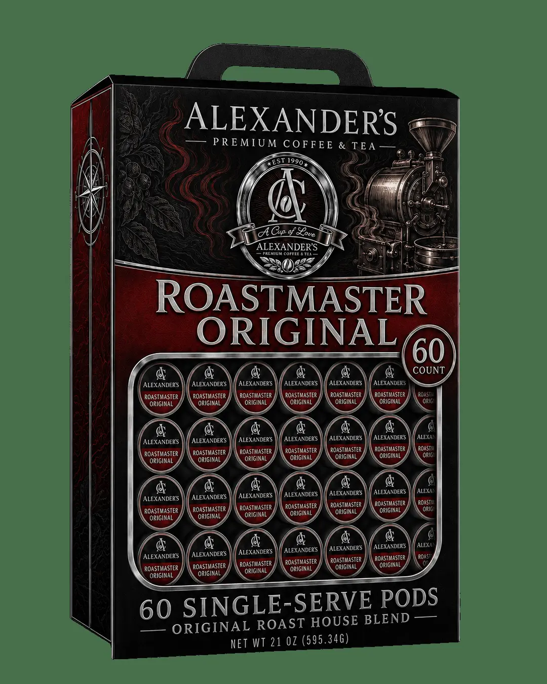 Roastmaster Original Coffee Pods – 60 Count
