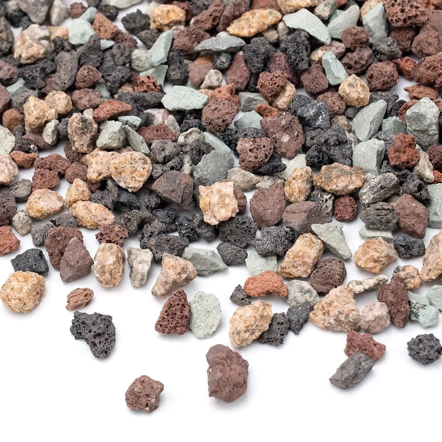 5lbs Small Rocks for Terrarium, Planters Drainage, 1/5 Inch Lava Rock for Bonsai Tree, Decorative Gravel for , , Cactus, Mixed Color