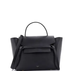 Pre-owned Celine Leather Top Handle Bags Belt Bag Textured Micro by Rebag