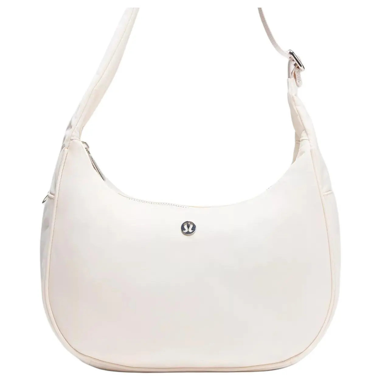 Women's Lululemon City Essentials 4L Logo Mini Crossbody Bag, Adjustable Strap, Lightweight Design, Ivory, Adjustable Strap Bag, Lightweight Crossbody Bag