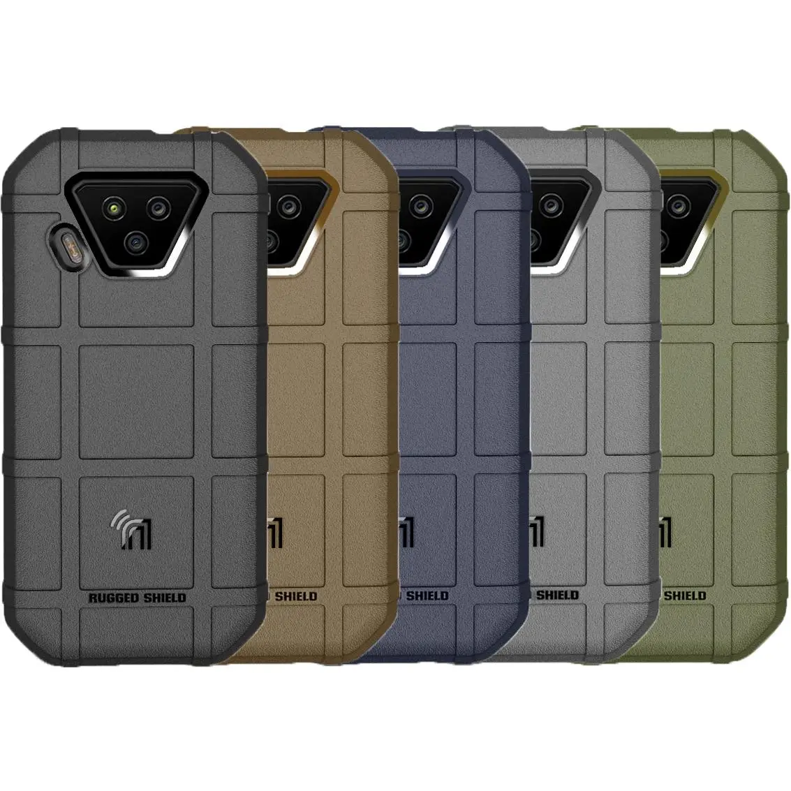 Nakedcellphone Special Ops Series Compatible with Verizon Kyocera DuraForce Ultra 5G UW (E7110) Case, Tactical Armor Rugged Shield Phone Cover [Anti-Fingerprint, Matte Grip Texture]