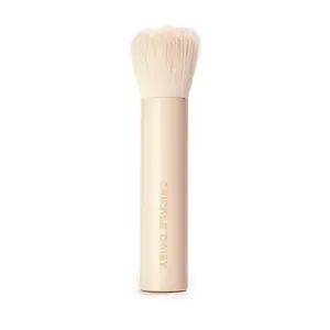 Vanilla Scented Powder Brush by Crickle Daisy - Ultra-Soft Vegan Fibers for Highlighting Natural Beauty