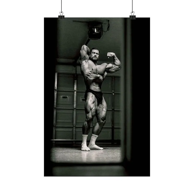 Cbum Chris Bumstead Posing Vertical Poster