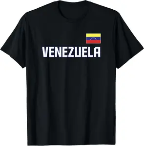 Venezuela Flag Venezuelan Pride T-Shirt Pure Cotton Graphic Tees Menswear Top: Gifts for Men & Women
