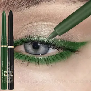 1PC Waterproof No-Smudge Eyeliner Gel Pen | Long-Lasting Smooth Application, Green - Eye Makeup Cosmetics for Women, Waterproof Eyeliner Pencil