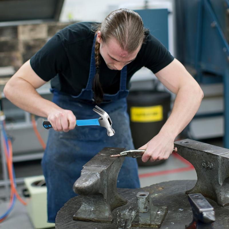 Claw Hammer with Comfort Grip Framing Hammer with Smooth Head Stubby Hammer 13 oz Claw Hammers Stainless Steel Hammers Tools Perfect for Household Projects Garage