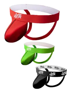 Men's Sporty Thong Underwear Set, Sweat-Wicking Comfortable Briefs, Ideal for Sports & Casual Wear, Pack of Three