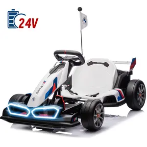 NEECHIPRO 24V/36V BMW Electric Go Kart, Outdoorfun Electric Go Kart for Kids, 400W Powerful Battery Powered Ride On Go Kart with Drift Race Pedal, Damping System