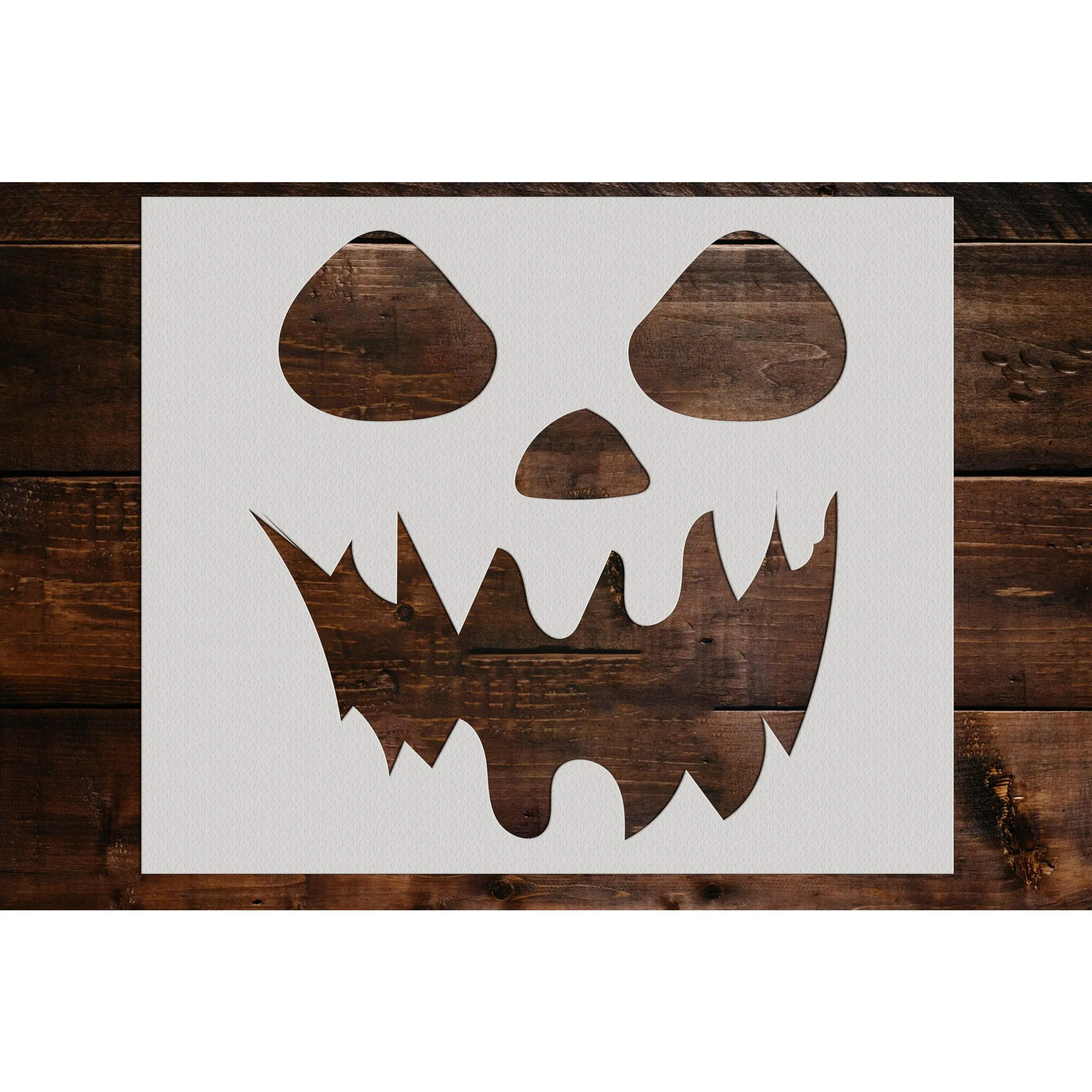 Pumpkin Face Stencil - Art and Wall Stencil