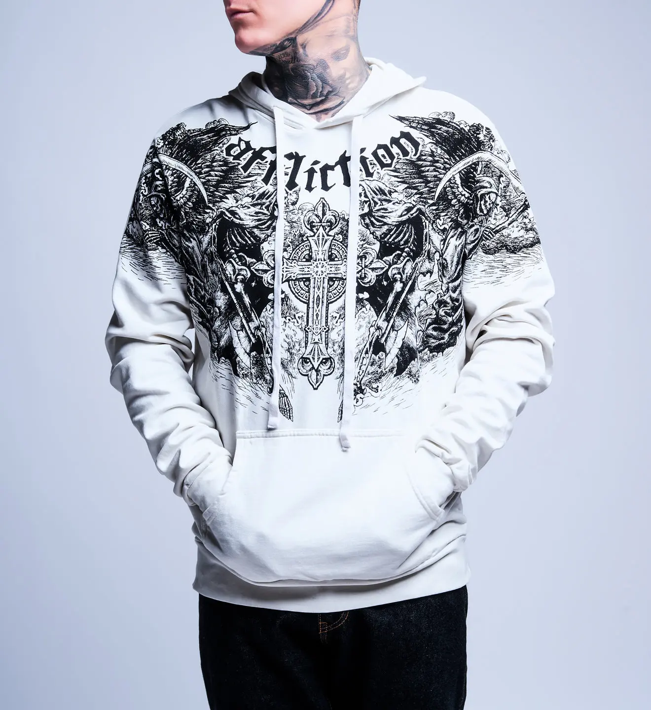 Affliction Men's Pullover Hoodie Mortal Veil 
