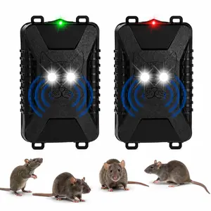 Ultrasonic Car Rodent Repeller – Stop Rats from Chewing Engine Wires, Flashing LED Mouse Deterrent for Cars Trucks RVs electronic pest repellent