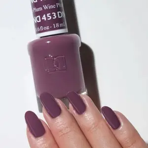 DND 453 Plum Wine Gel and Lacquer Duo nail care nail art color