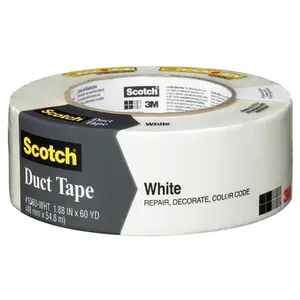 3m 1.88in. X 60 Yards White Scotch Duct Tape
