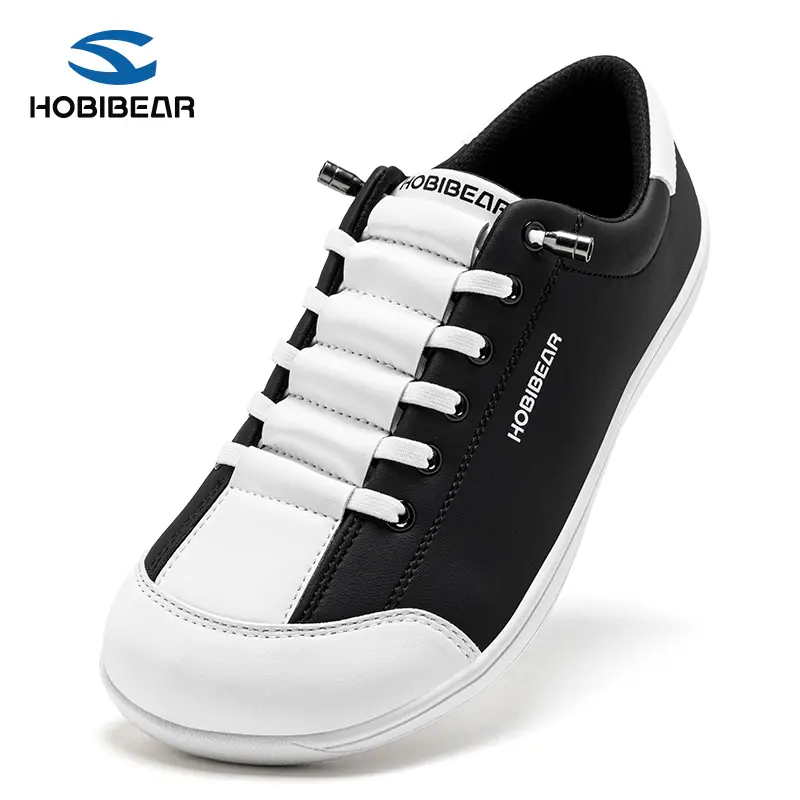 HOBIBEAR Barefoot Shoes for Women, Soft Leather Minimalist Casual Trainers with Wide Toe Box & 0-Drop Flexible Rubber Sole for All-Day Wear HOBIBEAR Barefoot Shoes for Women, Soft Leather Minimalist Casual Trainers with Wide Toe Box & 0-Drop Flexible Rubber Sole for All-Day Wear