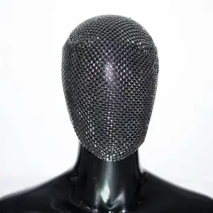 Silver Shadow - Silver Maze Couture Lace Mask