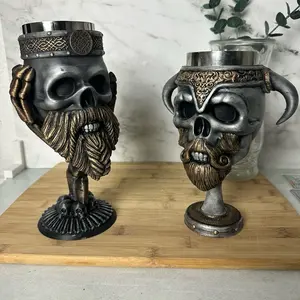 Viking Skull Goblet Chalice for DnD & Magic