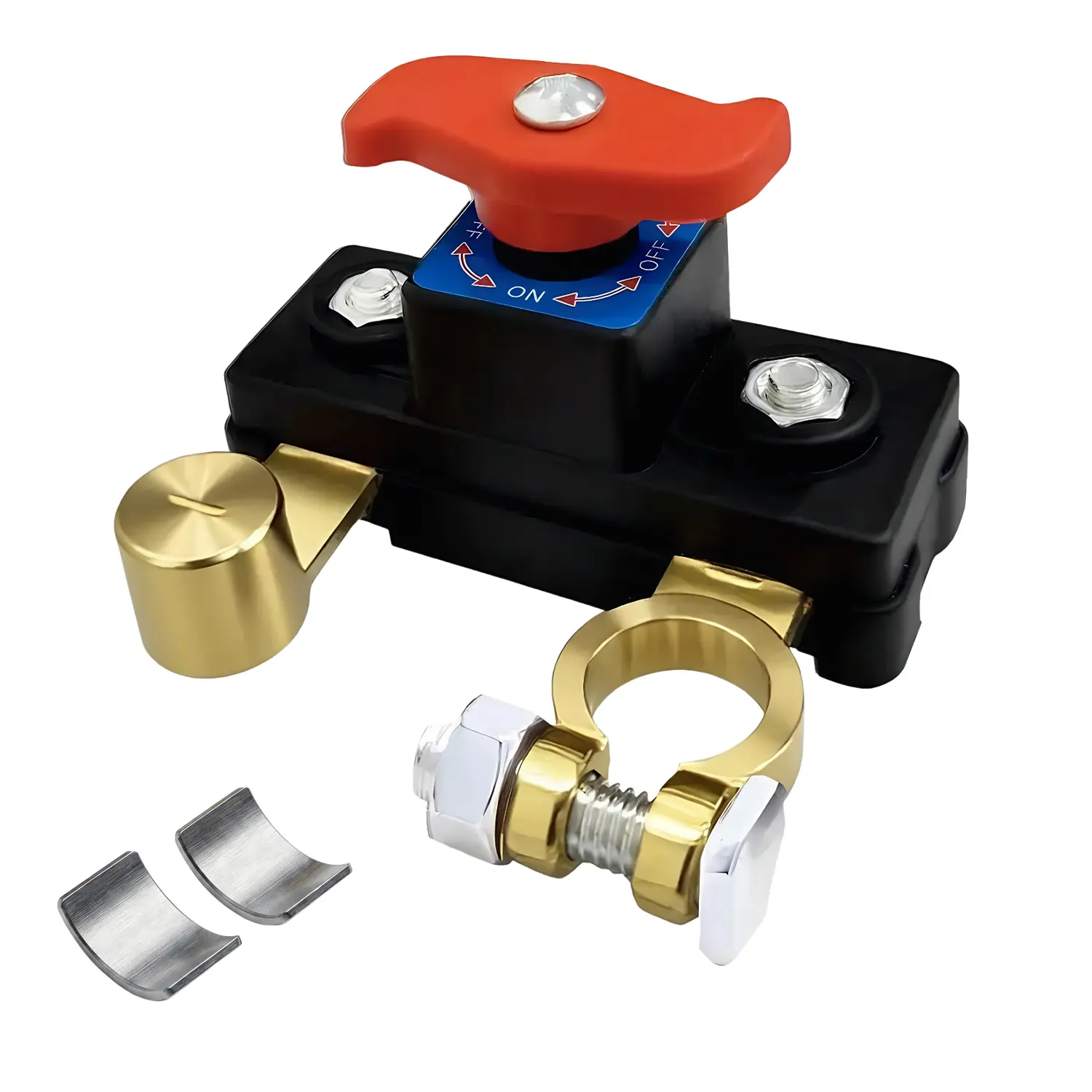 12V-24V Battery Disconnect Drain Protector, Car Battery Disconnect Switch Top/Side Post Negative, On/Off Disconnect Battery Kill Switch Battery Switch Disconnect for Car RV Boat