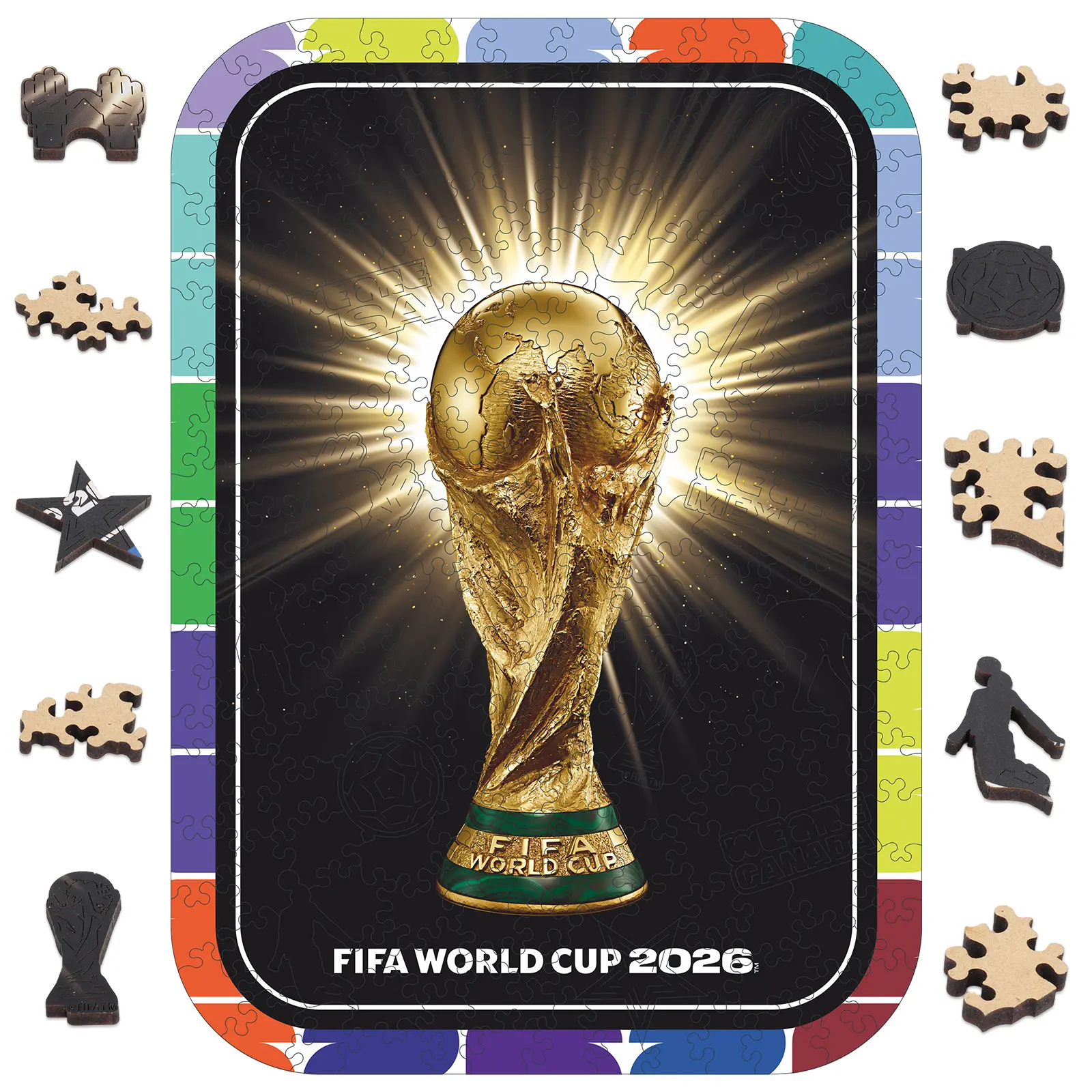 FIFA World Cup 2026 Officially Licensed Jigsaw Puzzles, 200 Laser Cut Pieces, 5MM Thick,  Gift for Soccer Fans, and Loved Ones