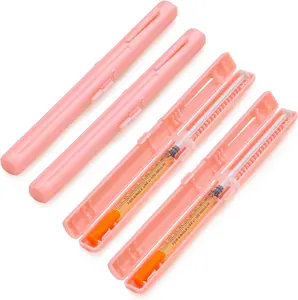 2-Pack Travel Syringe Organizer - Compact Prefilled Peptide Injection Cases (Pink)