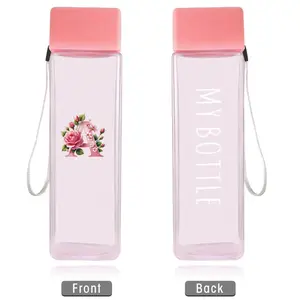Leak-Proof Portable Water Bottle, Transparent Plastic Sports Bottle, Lightweight Tea & Coffee Storage Cup, Durable Milk Jug, Butterfly Design, Drinking Tumbler, Leakproof Tumbler