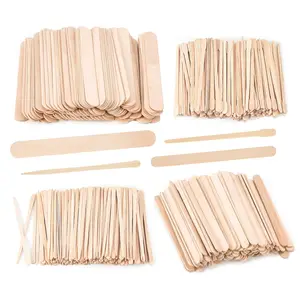 1000 Wood Wax Sticks, 4 Styles for Body Leg Face Hair Removal, Eyebrow Shaping Tool, Natural Wood Craft Stick, Single Pack