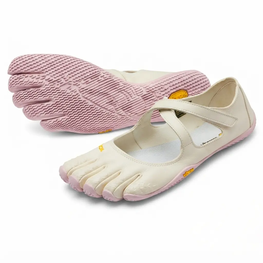 Women's Barefoot 5-Toe Water Shoes - Minimalist 0 Drop Walking Shoes with Wide Toe Box, Flexible Non-Slip Sole, Adjustable Strap for Walking, Yoga, Everyday Wear